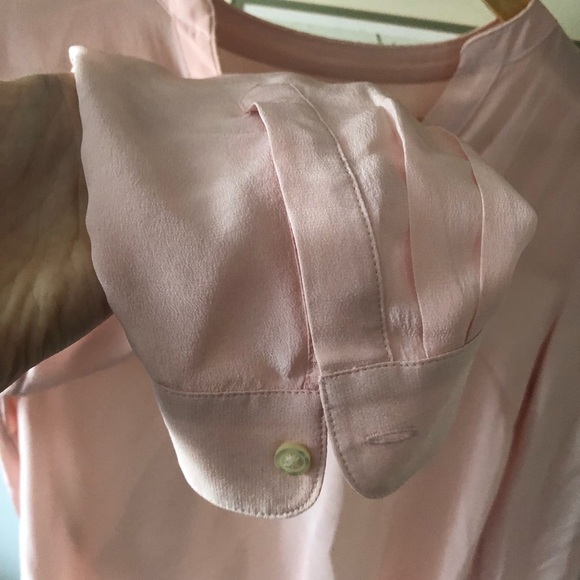 BANANA REPUBLIC Silk Pink Blouse XSmall - Picture 12 of 16